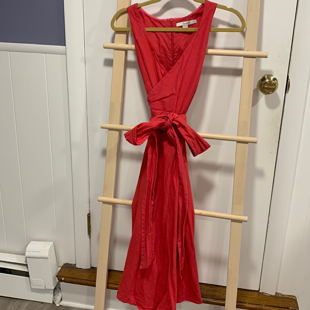 Boden cotton wrap dress 6P